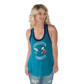 NBA Charlotte Hornets Womens Power Play Color Block Tank Top/Blue/L by Vanessa Jane