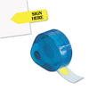 Redi-Tag Arrow Message Page Flags in Dispenser, "Sign Here", Yellow, 120 Flags/Pack