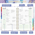 Makapoo 2025 Planner Weekly & Monthly 6.3x8.4 Green Ink Sturdy Cover by Deal US
