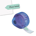 Redi-Tag Arrow Message Page Flags in Dispenser, "Please Initial", Mint, 120/Dispenser