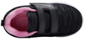 adituo Toddler Boys Girls Lightweight Athletic Sneakers Strap Black Pink Size 11 by Deal US