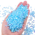 Blinginbox 500pcs 6mm AB Resin Flatback Rhinestones lt.Sapphire AB by Deal US