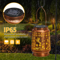 kaakuuki Hummingbird Solar Lantern Outdoor Waterproof Metal LED Bronze by Deal US