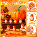 Yaomiao 50 Pcs Fall Thanksgiving Mini Resin Gnomes Orange Table Decor by Deal US
