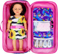Ecore Fun Doll Travel Carrier Unicorn Doll Storage Suitcase Great Fit for 18 Inc by Vanessa Jane