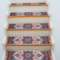 BAOLIVE Stair Treads Carpet 30x8 Orange 4pc Indoor Rubber Backing Boho by Deal US