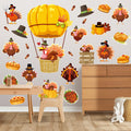 Whaline 45Pc Thanksgiving Turkey Hot Air Balloon Paper Cutouts Autumn Decor by Deal US