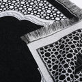Muslim Prayer Rug Set with Beads & Cylinder Chenille Ramadan Mat 27.5x43.3 Inch by Deal US