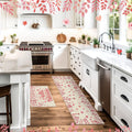 Pickmesh Valentine Kitchen Mats 2 Pc Non-Slip Love Heart Pink 17x29 & 17x47 by Deal US