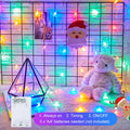 Minetom 4 Pack 30Ft 15 LED Multicolor Snowflake Holiday Lights Waterproof by Deal US