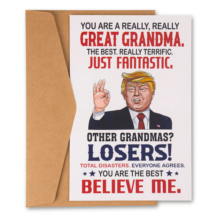 decorluxes Grandma Funny Greeting Card Birthday Mother's Day Christmas Cartoon by Deal US