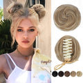 BOGSEA Space Buns Hair Pieces 2PCS Mini Claw Clip 27/613# Color by Deal US