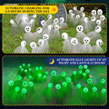 VIHOSE 6 Pack 36 LED Green Solar Halloween Ghost Pathway Lights Outdoor by Deal US