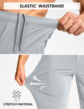 MUZEGE Men's Athletic Joggers Sweatpants Lightweight Running Light Grey Size L by Deal US