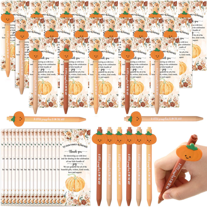 Watersay 18 Sets Thanksgiving Pumpkin Baby Shower Favors Fall Ballpoint Pens by Deal US