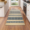 QiCaiJia Boho Runner Rug Brown Low Pile Polypropylene 24x47in by Deal US