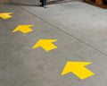 Brady 121046 Nonabrasive Arrow Floor Marking Tape 2" Yellow 100/Roll by Deal US