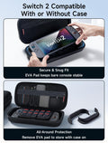 JSAUX Large Capacity Hard Shell Carrying Case Nintendo Switch 2, 20 Slots Black by Deal US