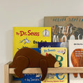 Fcimu Woodland Nursery Decor Black Bear Wooden Sleeping Bear Brown by Deal US