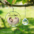 YU FENG 11.8in Dog Angel Crystal Suncatcher Memorial Rainbow Bridge by Deal US