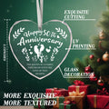 Vorruil Baby First 50th Anniversary Gift Heart Glass Tree Decoration by Deal US