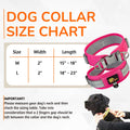 ADITYNA Durable 2-inch AirTag Dog Collar Reflective Metal Buckle Pink Size M by Deal US