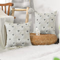 LUOLILI Halloween Pillow Covers 18x18 White Ghost Set of 2 Plush Polyester by Deal US