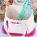 Sunnymove Extra Large American Mahjong Tile Bag Pink 25.2x14.17x9.06 in by Deal US