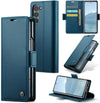 PU Leather Magnetic Flip Wallet Case for Samsung Galaxy Z Fold 6 with Card Holder Kickstand Blue