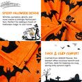 SE SOFTEXLY Ghost Halloween Reversible Pumpkin Fleece Throw Blanket 50x70 by Deal US
