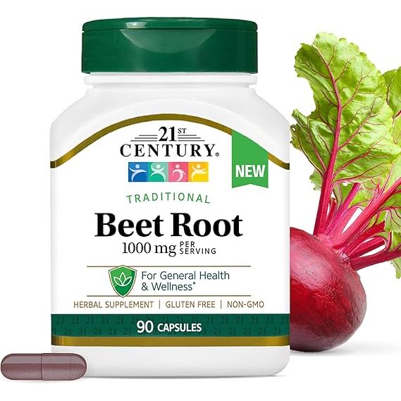 Beet Root 1000 mg 90 capsules by Pasteur Pharmacy