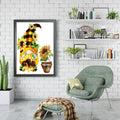 AllWenTo 5D Diamond Painting Kit Sunflower Anime Gnome 12x16 Inch by Deal US