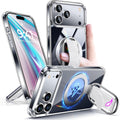 Clear Shockproof Case with Ring Stand for iPhone 17 Pro 6.3 inch by Merch Section