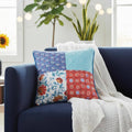 DaDa Bedding Set of 2-Pieces Bohemian Vibes Patchwork Floral Throw Pillow Covers, 18" x 18" (JHW878) by DaDalogy Bedding Collection