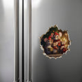 My Wonderful Walls Christmas Family Mouse Hole Decal 3D Effect 5x5 Multi by Deal US