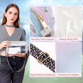 HANXIUCAO Clear Small Crossbody Bag for Women Fashionable TPU+PU by Deal US