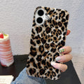 Sparkle Translucent Clear Vintage Leopard Print Soft Silicone Case for iPhone 16 6.1" Cheetah by Merch Section