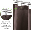 Waffle Weave Fabric Shower Curtain Heavyweight 230 GSM, Hotel Luxury by Vanessa Jane