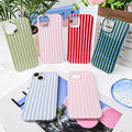 with iPhone 15 Case,Cute Aesthetic Striped Pattern Cover for Women Gi