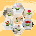 GOMICRAFT Handmade Crochet Santa Claus Christmas Decor Red Potted Plant by Deal US