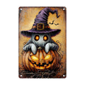 ARTWALLURE Halloween Pumpkin Ghost Vintage Metal Tin Sign 8x12 inch by Deal US
