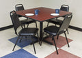 Regency 42in Square Laminate Table Top- Mahogany/Mocha Walnut by Vanessa Jane