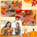 Chffcuh 130 PCS Thanksgiving Vase Fillers Fall Decor Acrylic Pumpkin Pearls by Deal US
