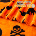 SE SOFTEXLY Ghost Halloween Reversible Pumpkin Fleece Throw Blanket 50x70 by Deal US