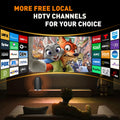 Docutca Smart Indoor TV Antenna 600+ Miles Range HD 4K 1080P Black Antenna-2043 by Deal US