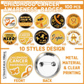 PullCrease Childhood Cancer Awareness Kit 400 Pcs Gold Ribbon Pens Bracelets by Deal US