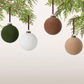 Sotiff Christmas Tree Decorations Velvet Balls 2.4 Inch 12 Pcs Multicolor by Deal US