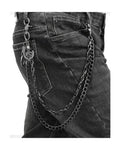 SISICHIC Pants Jean Chain Belt: Heavy Wallet Pocket Chain, Cool Streetwear Goth Punk Grunge Skeleton emo Rockstar Pirate Accessories - Black Skull Anchor