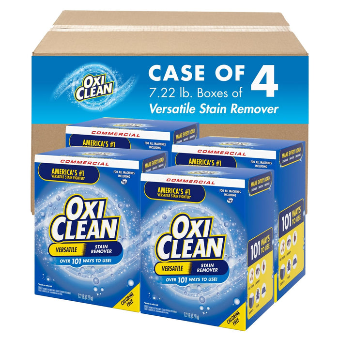 OxiClean Versatile Stain Remover Aloe Vera Scent 7.22 Lb Box 4/Carton by Deal US