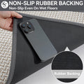 YDKGL Door Mat 17x30 Gray Indoor Dirt Resistant Non-Slip Rubber Backing by Deal US